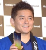 モバイル製品『Galaxy Note8』の発売記念イベントに参加した井戸田潤 (C)ORICON NewS inc. 