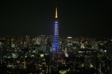 1日限定でライトアップされた「東京タワー」（Licensed by TOKYO TOWER) 