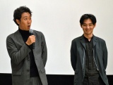 映画『探偵はBARにいる3』2日目舞台あいさつに登壇した（左から）大泉洋、松田龍平 （C）ORICON NewS inc. 
