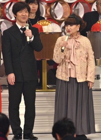 『第68回NHK紅白歌合戦』リハーサルに登場した(左から)内村光良、黒柳徹子 (C)ORICON NewS inc. 