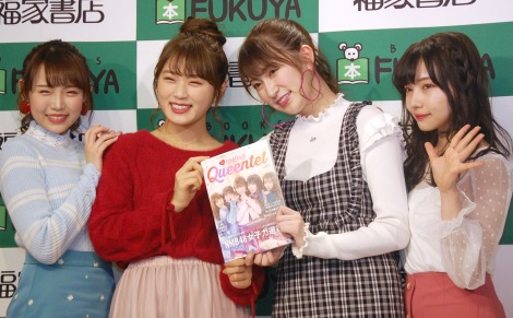 NMB48新ユニット「Queentet」（左から）上村梓、渋谷凪咲、吉田朱里、村瀬紗英 （C）ORICON NewS inc. 