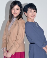 4月11日スタートの日本テレビ系連続ドラマ『正義のセ』に主演する吉高由里子（左）と原作の阿川佐和子 （C）ORICON NewS inc. 