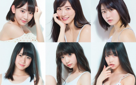 『AKB48総選挙公式ガイドブック2018』が5月16日に発売決定（写真は昨年のガイドブックより：左上から時計回りに宮脇咲良、松井珠理奈、横山由依、白間美瑠、荻野由佳、瀧野由美子） 