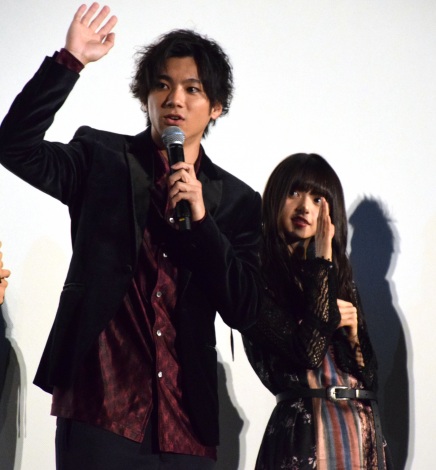 (左から)山田裕貴、齋藤飛鳥=映画『あの頃、君を追いかけた』公開初日舞台あいさつ (C)ORICON NewS inc. 