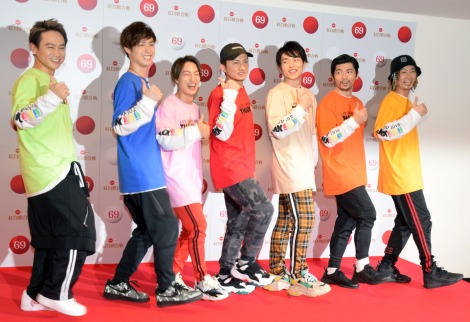 『第69回NHK紅白歌合戦』のリハーサルに参加したDA PUMP（左から）KIMI、YORI、DAICHI、ISSA、KENZO、U-YEAH、TOMO （C）ORICON NewS inc. 