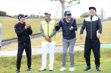 画像 写真 とんねるずのスポーツ王 周年 ゴルフ対決では松山 石川が初タッグ 2枚目 Oricon News