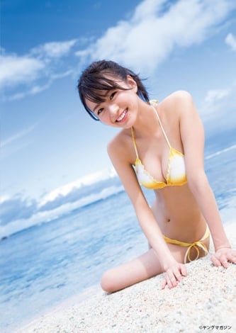 画像 写真 注目のモグラ美女 岡崎紗絵 フレッシュビキニで ヤンマガ 初カバー 1枚目 Oricon News