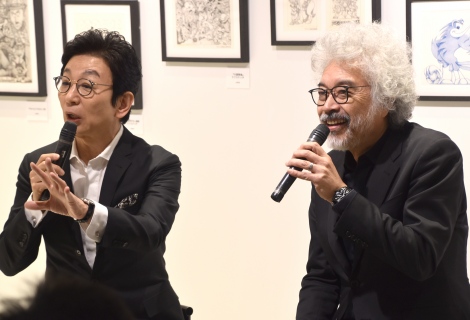 画像 写真 古舘伊知郎 ポップアーティスト 松下進と対談 肖像画プレゼントに大興奮 3枚目 Oricon News