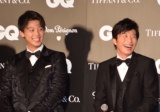 『GQ MEN OF THE YEAR 2018』を受賞した(左から)竹内涼真、田中圭 (C)ORICON NewS inc. 