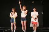 SKE48の2期生10周年公演で卒業を発表した内山命（中央） 