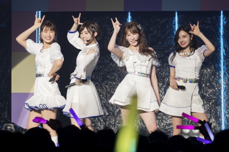 NMB48“女子力ユニット”Queentet（左から）渋谷凪咲、太田夢莉、吉田朱里、村瀬紗英（C）NMB48 
