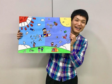 もう中学生 さんま特番のイラスト制作に大喜び 右巻きのつむじも左巻きに Oricon News
