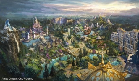東京ディズニーシーの新テーマポート「ファンタジースプリングス」のイメージ画（C）Disney 