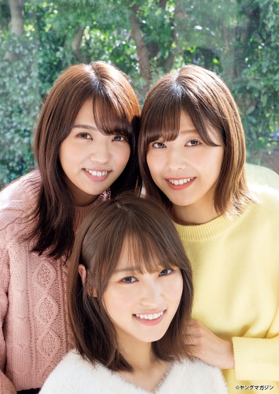 欅坂46菅井友香・渡邉理佐・小林由依が魅せる キュートなスマイル