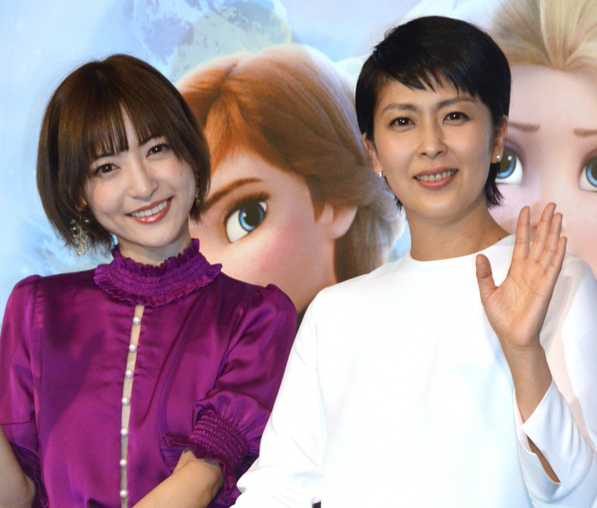 姉妹みたい！『アナ雪』松たか子＆神田沙也加の2ショットに歓喜