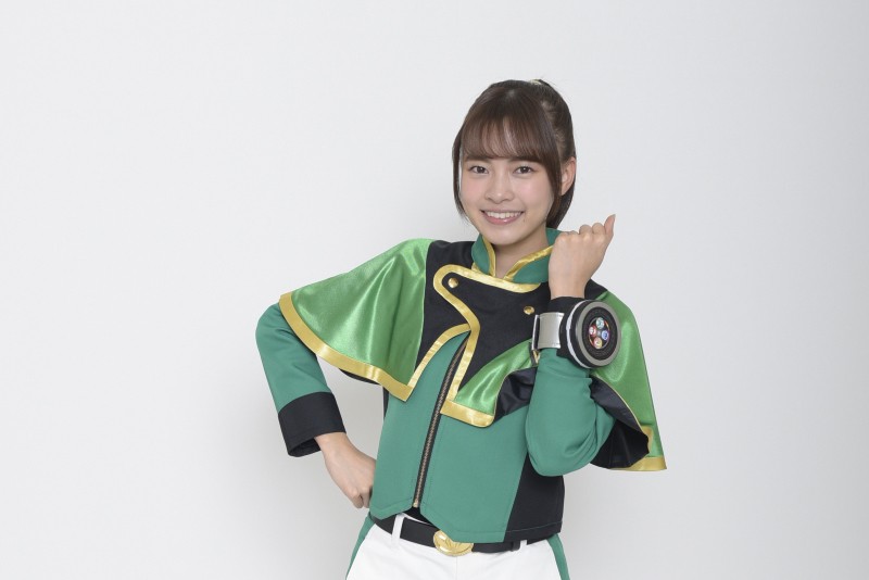 キラメイグリーン　速見瀬奈　劇中衣装 画像・写真 | 『魔進戦隊キラメイジャー』キラキラ輝くキャスト5人に