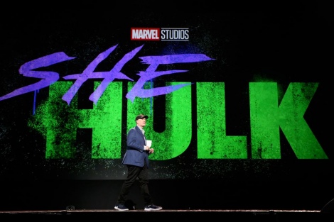 wD23Expo2019xDisney+ ShowcaseŁwShe-Hulk(V[EnN)x̎ʉ𔭕\}[x̃PBEt@CMВ(C)2019 Getty Images 