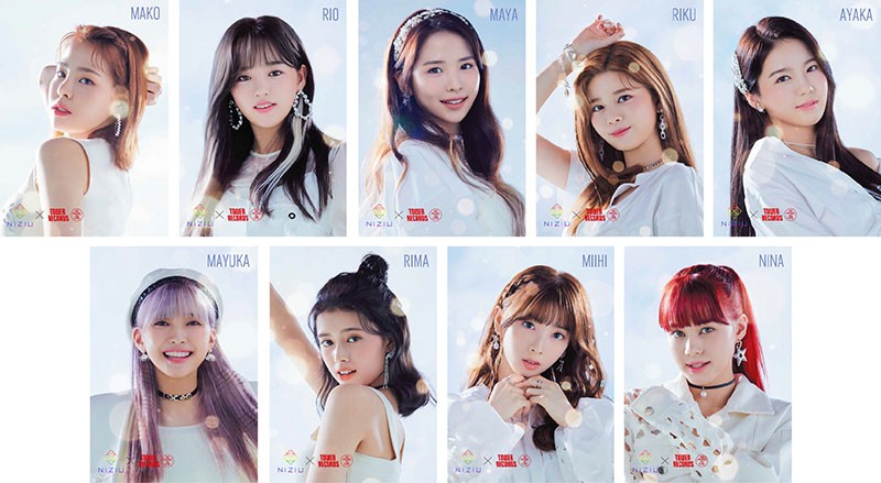 NiziUのデビューをタワレコ全店で応援 店頭がNiziU一色に