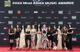 『2020 Mnet ASIAN MUSIC AWARDS』フォトウォールに登場したIZ*ONE(C) CJ ENM Co., Ltd, All Rights Reserved. 