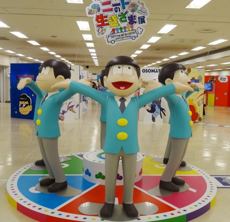 アニメ おそ松さん 展が開幕 6つ子の立体像や原画などが500点以上展示 Oricon News