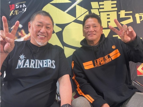 YouTubeチャンネル『清ちゃんスポーツ』で対談した清原和博氏(左)と佐々木主浩氏