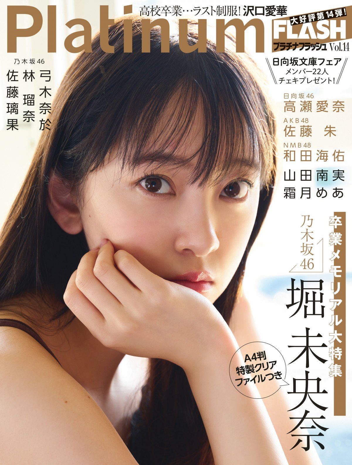 堀未央奈、強い意志を感じさせる横顔 『Platinum FLASH』表紙