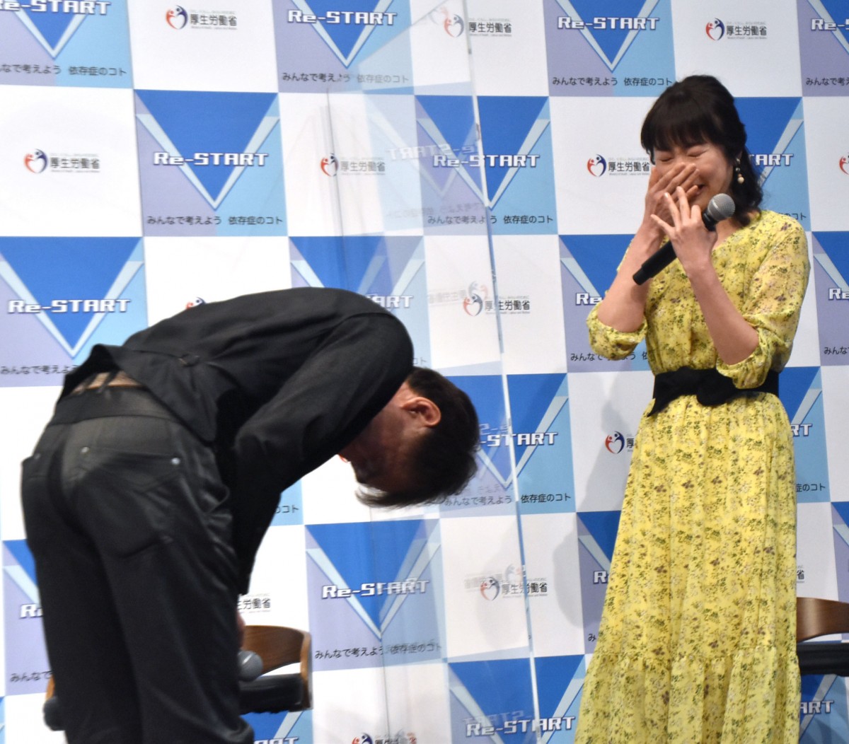 wRe-START`݂Ȃōl悤 ˑǂ̂ƁxɎQ()cЂA̂傤 (C)ORICON NewS inc. 