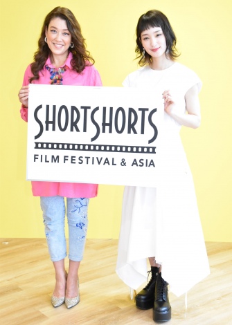 ショートショートフィルムフェスティバル & アジア2021『Ladies for Cinema Project』発表会に出席した(左から)LiLiCo、剛力彩芽 (C)ORICON NewS inc. 