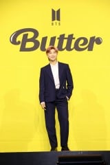 デジタルシングル「Butter」グローバル記者会見を行ったBTS・RM（C）BIGHIT MUSIC 