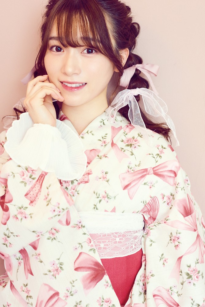 櫻坂46 生写真 2024年 浴衣 守屋麗奈 直筆サイン ヒキ