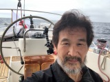 ヨット太平洋横断を2ヶ月で達成した辛坊治郎氏（写真はゴール直前） 