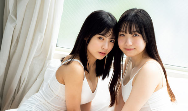 NMB48“次世代コンビ”隅野和奏＆折坂心春、白タンクトップがまぶしい初