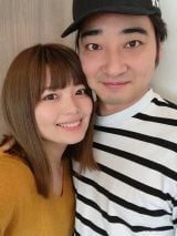 結婚を発表したジャングルポケット・斉藤慎二(右)と瀬戸サオリ(写真は瀬戸のブログより) 