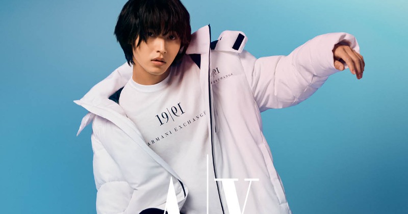 山崎賢人『アルマーニ エクスチェンジ』2021／22秋冬広告