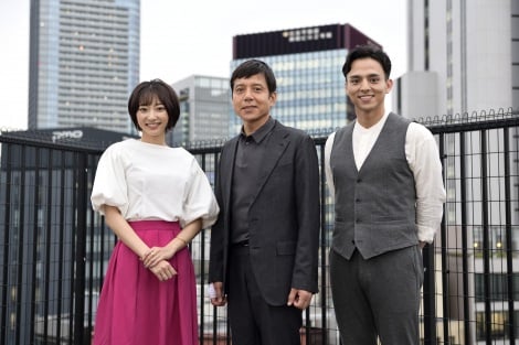 ドラマスペシャル 『ドクターY』に出演する(左から)武田玲奈、勝村政信、満島真之介 (C)テレビ朝日 