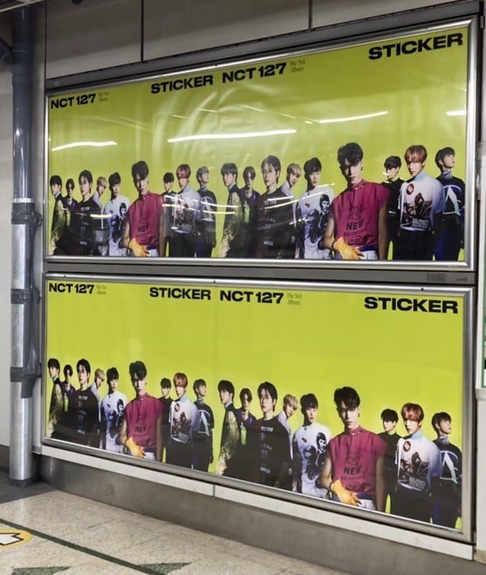 画像・写真 | NCT 127、韓国3rdフルアルバム『Sticker』大型広告が渋谷駅に登場 4枚目 | ORICON NEWS