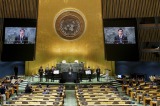 『第76回国連総会』に特別使節として出席したBTS （P）&（C）BIGHIT MUSIC 