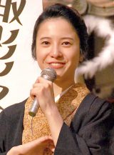 NHK連続テレビ小説『花子とアン』クランクアップ取材会に出席した主演の吉高由里子　（C）ORICON NewS inc. 