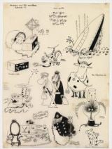 トーベ・ヤンソン「まいごの火星人」スケッチ（1957年）＝横浜・そごう美術館で「ムーミン コミックス展」11月19日より開催（C）Moomin Characters TM 