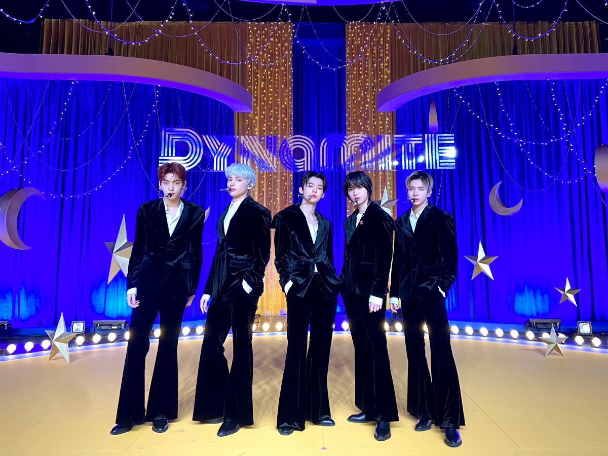 TXT、先輩BTSの「Dynamite」を日本初披露へ 12日放送『MUSIC BLOOD