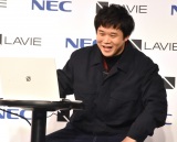 早口言葉対決に挑む矢本悠馬=NEC『LAVIE』新CM発表会 (C)ORICON NewS inc. 