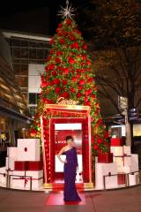 『カルティエスペシャルクリスマスツリー点灯式』に出席した鈴木保奈美（C）Cartier 