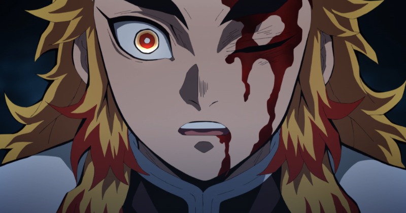 煉獄「心を燃やせ」 『鬼滅の刃』無限列車編・最終話の場面カットに