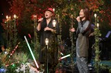 「クリスマス・イブ」を歌唱する香取慎吾&氷川きよし(C)NHK 