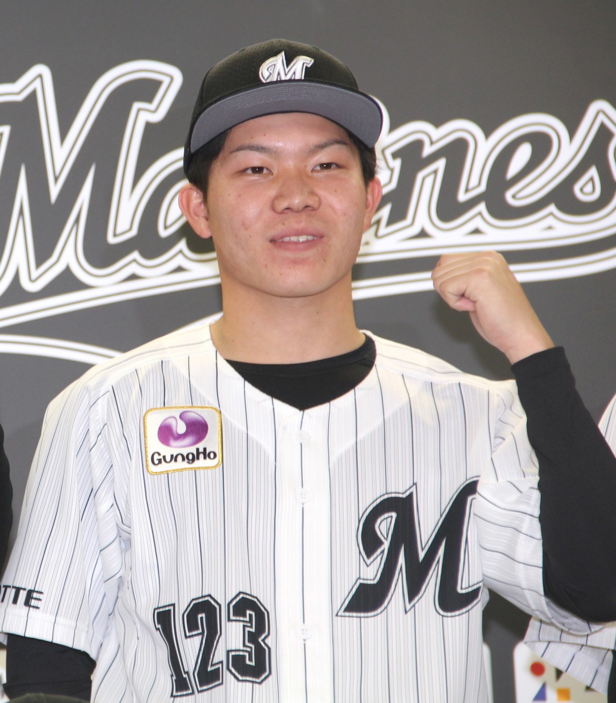 千葉ロッテマリーンズ 松川 虎生 ブラックサマー ユニフォーム