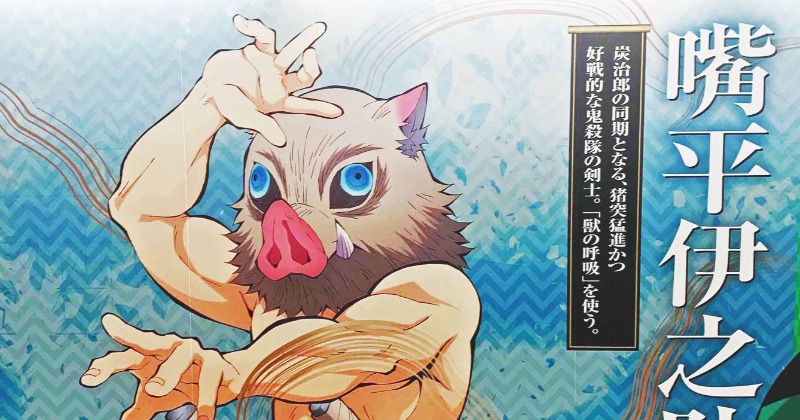 鬼滅の刃』遊郭編・5話の台本表紙に反響 猪子？姿で戦う伊之助に「レア