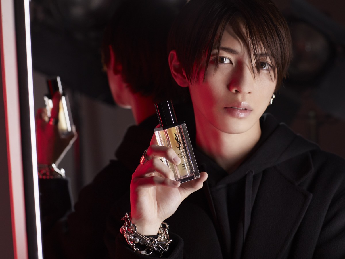 岩橋玄樹＆吉野北人、YSL「ピュアショット ナイトセラム」ウェブ