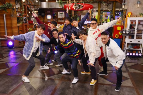 『おかべろ生放送 トミーズ＆千鳥＆天然素材 ぶっちゃけ大新年会SP』の様子（C）カンテレ 