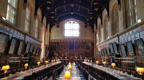 2位にランクインしたオックスフォード大学の食堂は、映画『ハリー・ポッター』で有名 