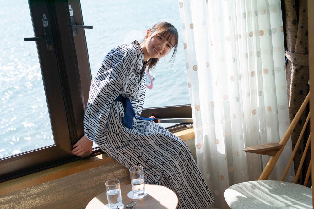 日向坂46河田陽菜、旅情あふれる“浴衣姿”解禁 注目写真集の先行